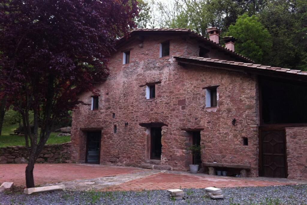 La Badenca. Masia Catalana Del S. XVII Riudaura Dış mekan fotoğraf